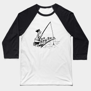 Fishing Lovers Funny Baseball T-Shirt